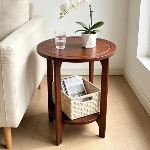 Novoyow Solid Wood Round Side Table: $59.49 Novoyow Solid Wood Round Side Table: $59.49