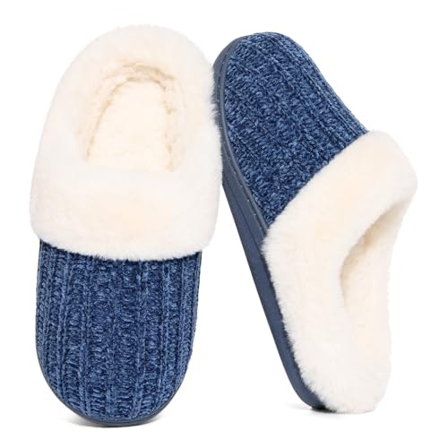 Evshine Women's Chenille Knit Fuzzy Memory Foam Slippers: $23.98 Evshine Women's Chenille Knit Fuzzy Memory Foam Slippers: $23.98