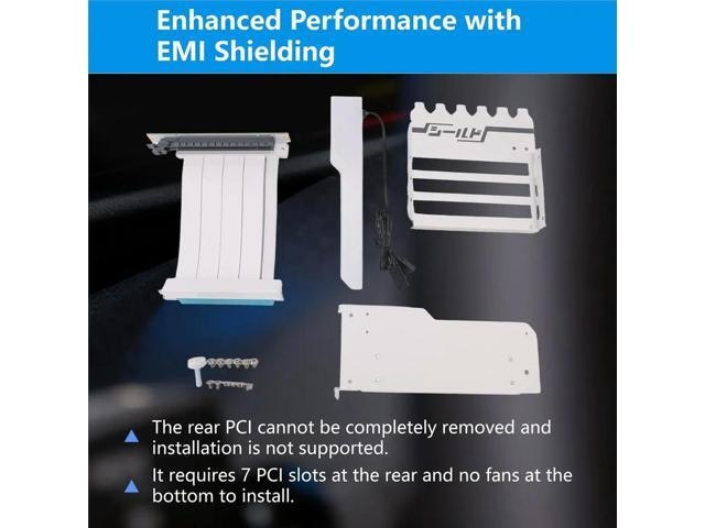 Vertical GPU Mounting Bracket with PCIe 4.0 X16 Riser Cable: $70.11 Vertical GPU Mounting Bracket with PCIe 4.0 X16 Riser Cable: $70.11
