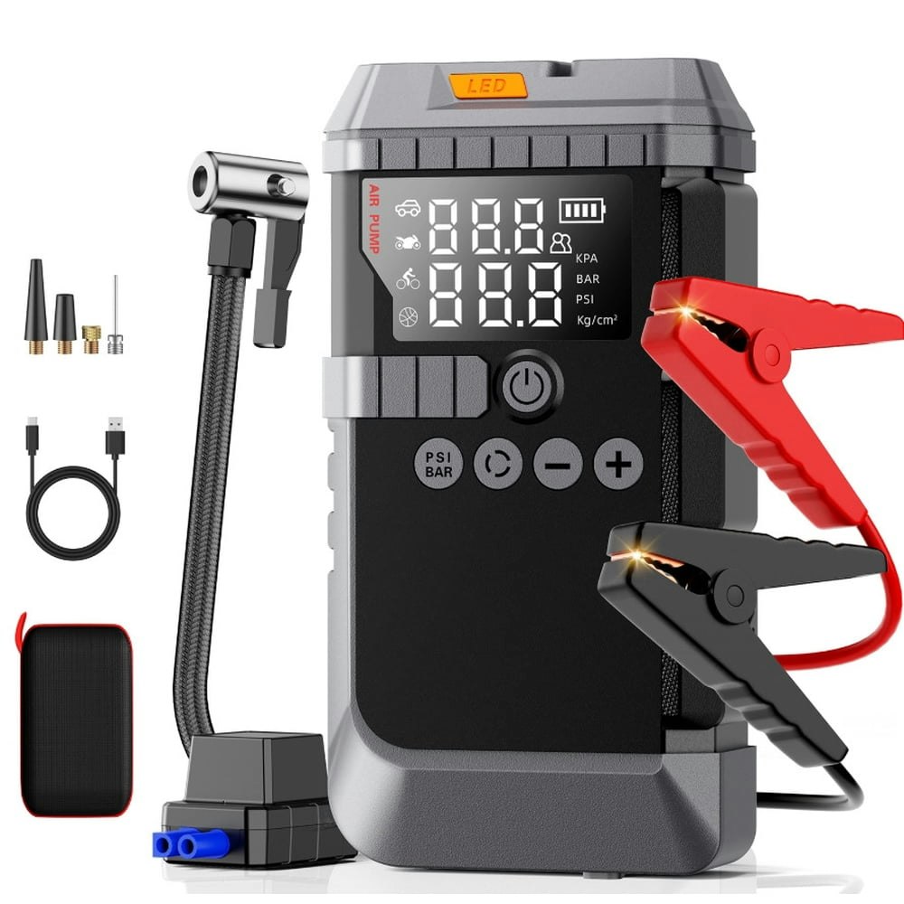 6,000A 160-PSI Jump Starter and Air Compressor: $41.19 6,000A 160-PSI Jump Starter and Air Compressor: $41.19
