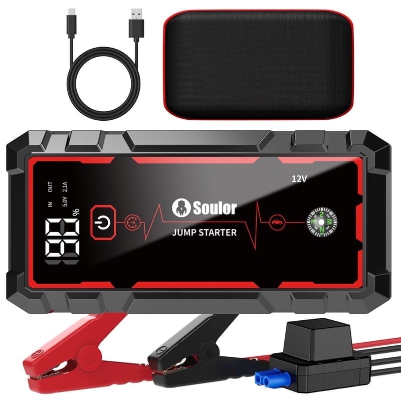 Soulor 3,000A Car Jump Starter: $35.99 Soulor 3,000A Car Jump Starter: $35.99