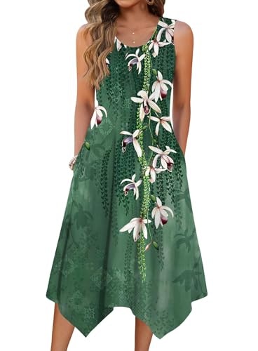 Zeagoo Sleeveless Midi Beach Dress: $22.08 Zeagoo Sleeveless Midi Beach Dress: $22.08