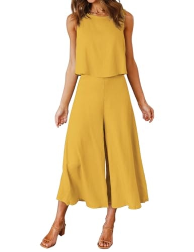 Roylamp Women's 2-Piece Wide Leg Pants and Crop Top Set: $30.67 Roylamp Women's 2-Piece Wide Leg Pants and Crop Top Set: $30.67