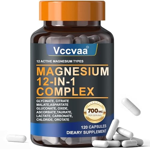 Magnesium Complex 700mg 12-in-1 120-Capsule Bottle: $8.49