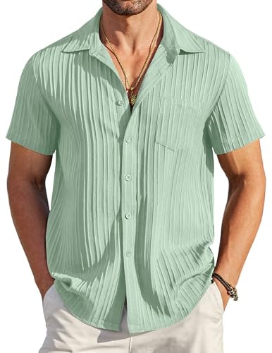 Coofandy Men's Short Sleeve Linen Button Down Shirt: $18.97 Coofandy Men's Short Sleeve Linen Button Down Shirt: $18.97