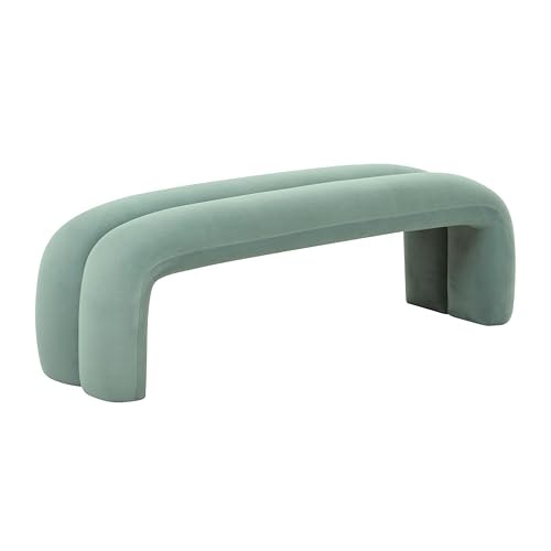 Tov Furniture Leigh Green Velvet Channeled Bench: $271.94 Tov Furniture Leigh Green Velvet Channeled Bench: $271.94