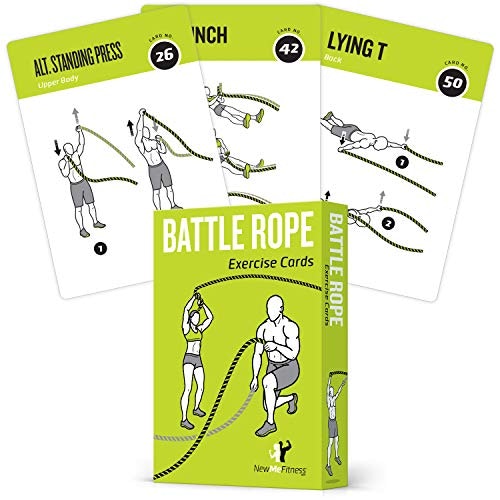 Battle Rope Exercise Cards 62-Count: $16.01 Battle Rope Exercise Cards 62-Count: $16.01