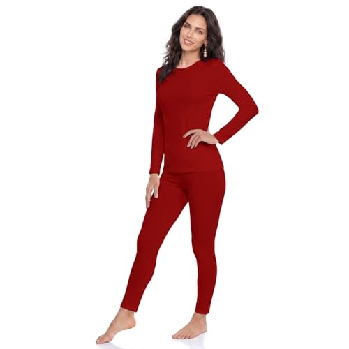 Weerti Women's Fleece Lined Thermal Underwear Set: $19.98