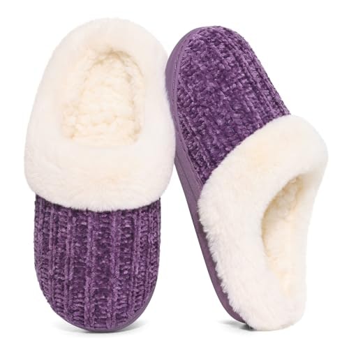 Evshine Women's Chenille Knit Fuzzy Memory Foam Slippers: $15.98 Evshine Women's Chenille Knit Fuzzy Memory Foam Slippers: $15.98