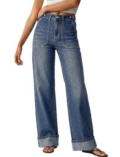 Luvamia Adjustable Waist Women's Cuffed Jeans: $31.44 Luvamia Adjustable Waist Women's Cuffed Jeans: $31.44