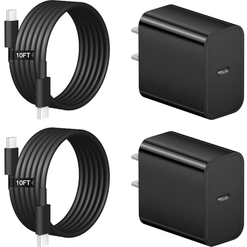 20W USB-C Wall Charger and 10-Foot Cable 4-Pack: $22.50 20W USB-C Wall Charger and 10-Foot Cable 4-Pack: $22.50