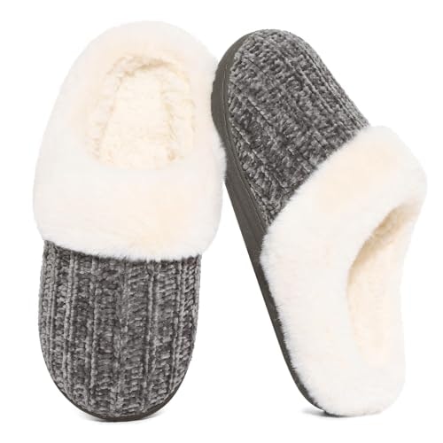 Evshine Women's Chenille Knit Fuzzy Memory Foam Slippers: $22.94 Evshine Women's Chenille Knit Fuzzy Memory Foam Slippers: $22.94