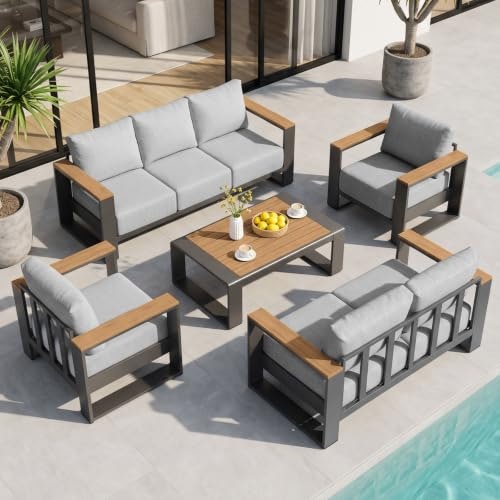 ComfCove 5-Piece Aluminum Patio Furniture Set: $1,529.99