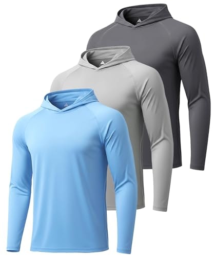 Zity Men's UPF 50+ Hooded Long-Sleeve Shirt 3-Pack: $18.99 Zity Men's UPF 50+ Hooded Long-Sleeve Shirt 3-Pack: $18.99