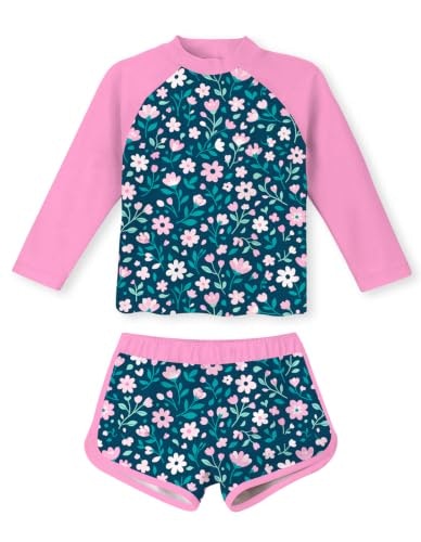 Kids' Floral Long Sleeve 2-Piece Swimsuit Size 7-8: $18.98 Kids' Floral Long Sleeve 2-Piece Swimsuit Size 7-8: $18.98