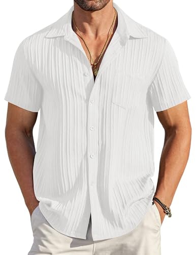 Coofandy Men's Linen Short Sleeve Button Down Shirt: $18.97 Coofandy Men's Linen Short Sleeve Button Down Shirt: $18.97