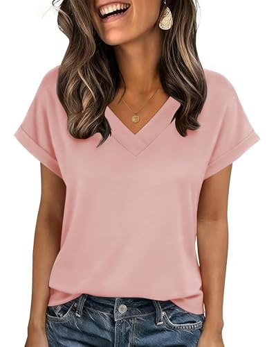 Zeagoo Women's Short Sleeve V-Neck Summer T-Shirt: $9.37 Zeagoo Women's Short Sleeve V-Neck Summer T-Shirt: $9.37