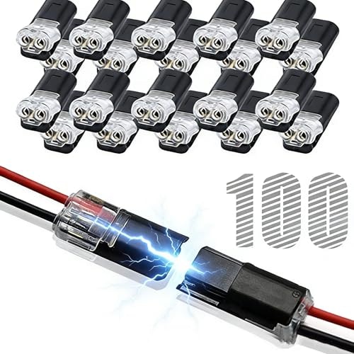 Double Wire Plug-in Connector with Locking Buckle 100-Pack: $14.61 Double Wire Plug-in Connector with Locking Buckle 100-Pack: $14.61