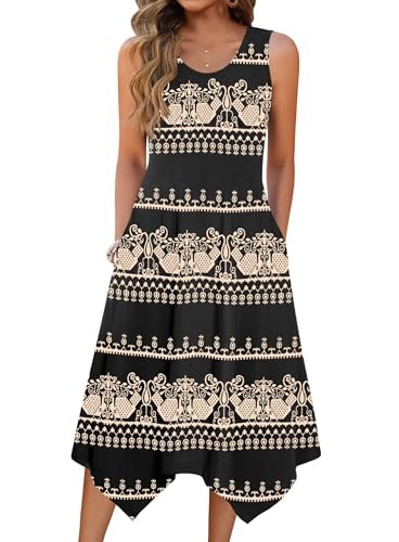 Zeagoo Women's Cotton Midi Tank Dress: $14.99