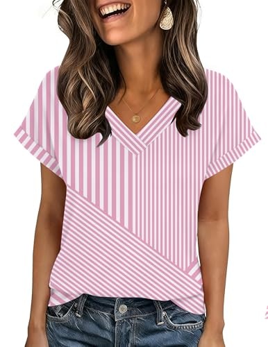 Zeagoo Women's V-Neck Casual T-Shirt: $8.98 Zeagoo Women's V-Neck Casual T-Shirt: $8.98