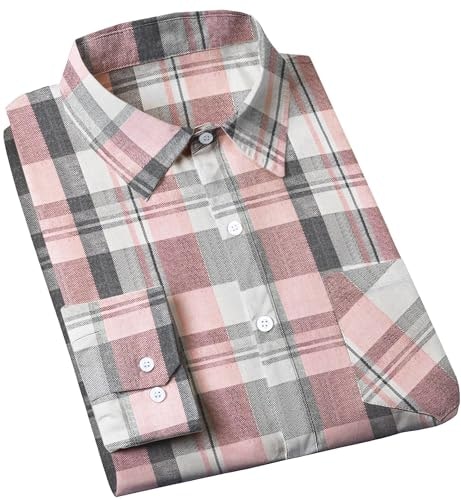 Cromoncent Men's Plaid Flannel Long Sleeve Button Down Shirt: $22.08 Cromoncent Men's Plaid Flannel Long Sleeve Button Down Shirt: $22.08
