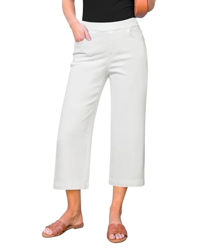 Grapent Women's Tummy Control Cotton Capri Jeans: $27.42