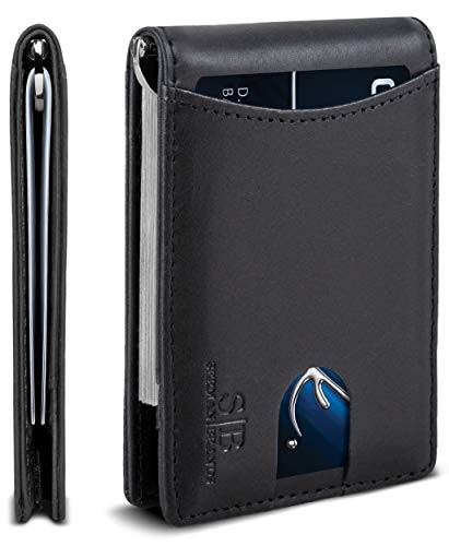 Serman Brands RFID Blocking Minimalist Leather Bifold Wallet with Money Clip: $23.94 Serman Brands RFID Blocking Minimalist Leather Bifold Wallet with Money Clip: $23.94