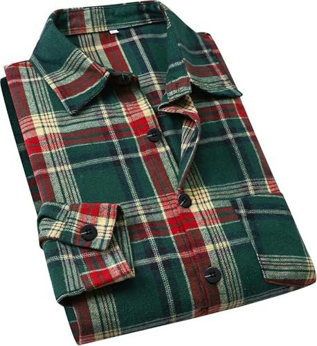 Cromoncent Men's Plaid Flannel Button-Down Shirt: $19.53 Cromoncent Men's Plaid Flannel Button-Down Shirt: $19.53