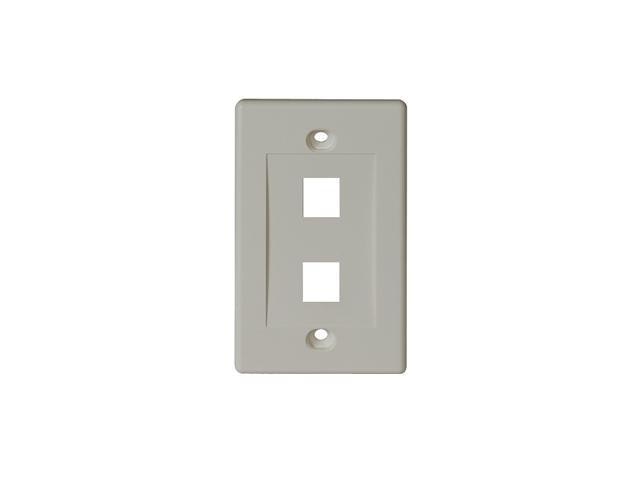 Tripp Lite Dual-Outlet White Keystone Faceplate: $9.99 Tripp Lite Dual-Outlet White Keystone Faceplate: $9.99