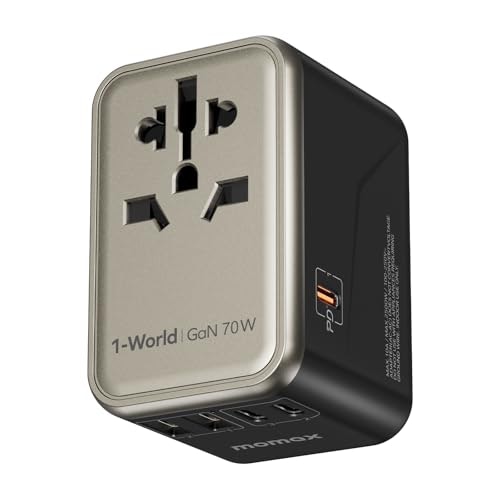 Momax 70W GaN Universal Travel Adapter: $36.99