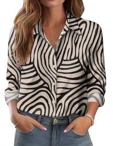 Zeagoo Women's Long Sleeve Button-Down Blouse: $18.69 Zeagoo Women's Long Sleeve Button-Down Blouse: $18.69