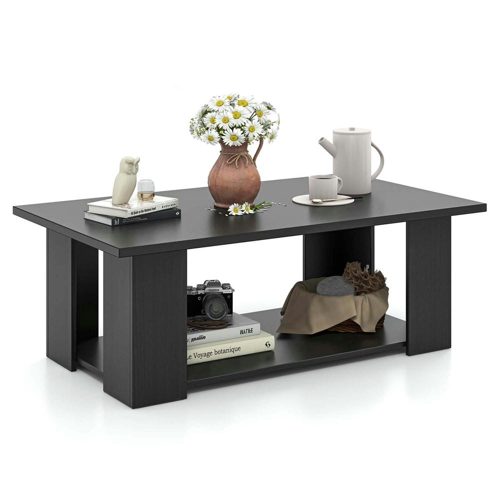 Costway 2-Tier Modern Coffee Table: $56.99 Costway 2-Tier Modern Coffee Table: $56.99
