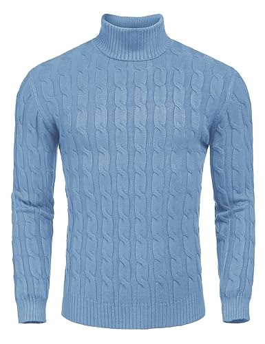 Coofandy Men's Slim Fit Turtleneck Sweater: $31.98 Coofandy Men's Slim Fit Turtleneck Sweater: $31.98