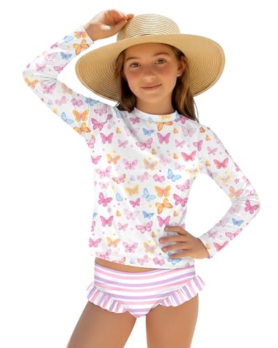 Xaatren Girls' 2-Piece Rash Guard Swimsuit Set: $16.99 Xaatren Girls' 2-Piece Rash Guard Swimsuit Set: $16.99