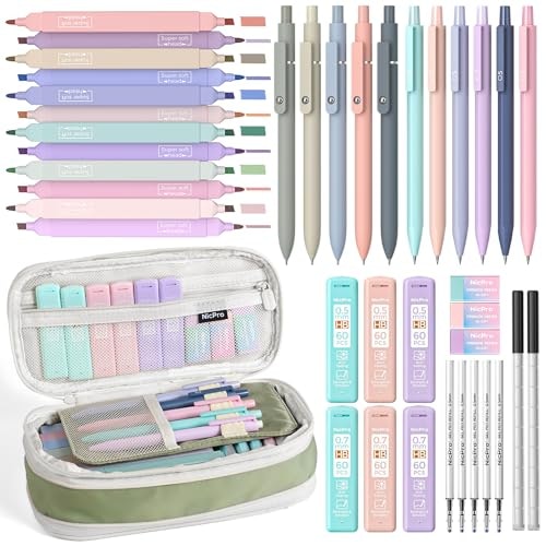 Nicpro Aesthetic Stationery Set 39-Piece: $19.19 Nicpro Aesthetic Stationery Set 39-Piece: $19.19