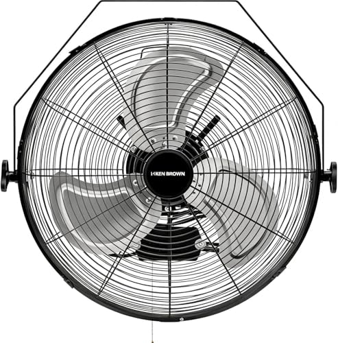 Ken Brown 18-inch High Velocity Wall Mount Fan: $42.99 Ken Brown 18-inch High Velocity Wall Mount Fan: $42.99