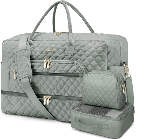 Women's Weekender Travel Duffle Bag 3-Piece Set: $39.94