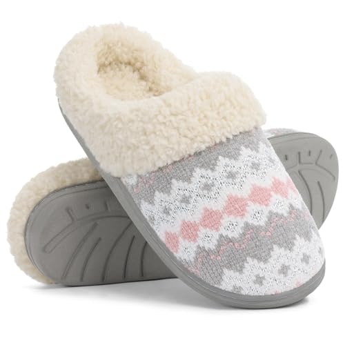 Evshine Women's Memory Foam Fuzzy Slippers: $21.24