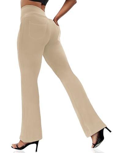 Vooveeya Women's Bootcut Yoga Pants with 4 Pockets: $25.48 Vooveeya Women's Bootcut Yoga Pants with 4 Pockets: $25.48