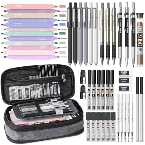 Nicpro 50-Piece Stationery Set with Pencil Case: $20.24 Nicpro 50-Piece Stationery Set with Pencil Case: $20.24