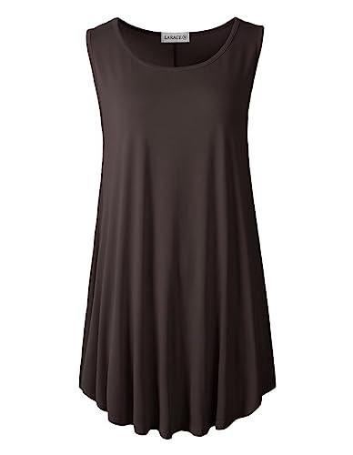 Larace Women's Plus Size Sleeveless Summer Tunic: $19.54 Larace Women's Plus Size Sleeveless Summer Tunic: $19.54