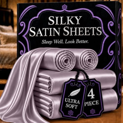 Decolure 4-Piece Satin Twin Bed Sheet Set: $23.76 Decolure 4-Piece Satin Twin Bed Sheet Set: $23.76