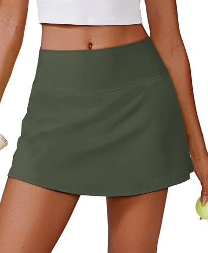Pinspark Women's High-Waisted Athletic Tennis Skort: $16.98 Pinspark Women's High-Waisted Athletic Tennis Skort: $16.98
