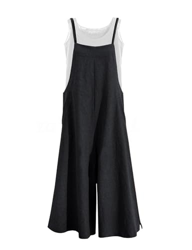 Yesno Women's Casual Wide Leg Cotton Overalls: $27.97 Yesno Women's Casual Wide Leg Cotton Overalls: $27.97