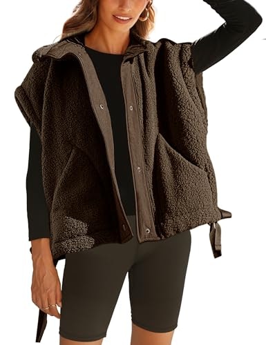 Vateami Women's Oversized Fleece Sherpa Vest: $31.96 Vateami Women's Oversized Fleece Sherpa Vest: $31.96