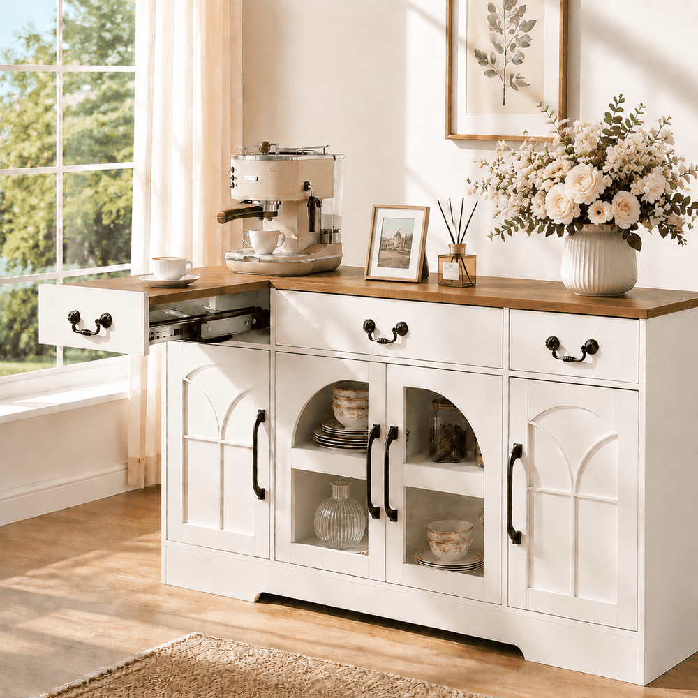 Keenstone 55.1-Inch Expandable Buffet Cabinet: $209.98 Keenstone 55.1-Inch Expandable Buffet Cabinet: $209.98