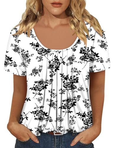Onlypuff Women's Short Sleeve Flowy Tunic Top: $9.97 Onlypuff Women's Short Sleeve Flowy Tunic Top: $9.97
