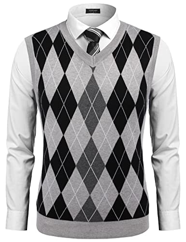 Coofandy Men's Knitted Argyle V-Neck Sweater Vest: $22.60 Coofandy Men's Knitted Argyle V-Neck Sweater Vest: $22.60