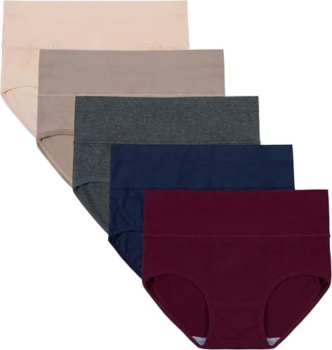 Innersy Women's High Waisted Cotton Panties 5-Pack: $18.99
