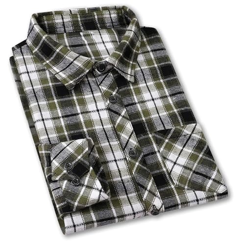 Cromoncent Men's Plaid Flannel Long Sleeve Button Down Shirt: $19.90 Cromoncent Men's Plaid Flannel Long Sleeve Button Down Shirt: $19.90